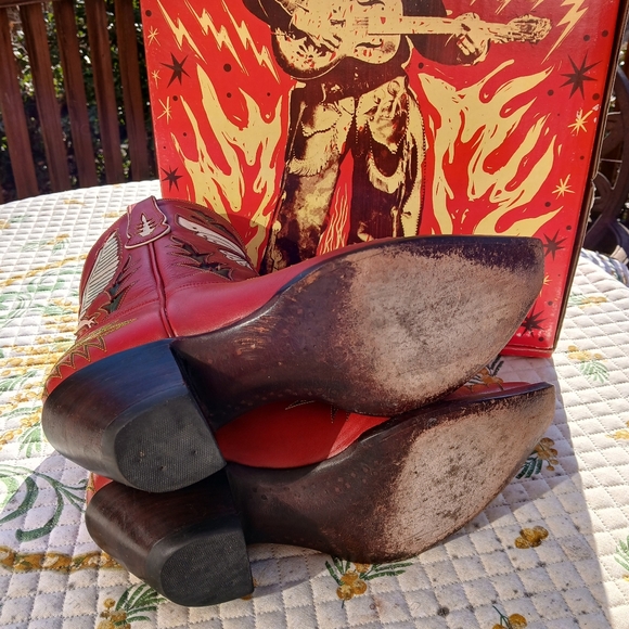 Heritage Boot Company Mariposa Peewee Cowboy Boots, Ladies Size 9.5 - Picture 6 of 14